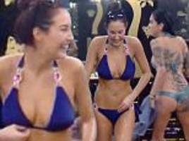 Chloe Goodman makes desperate last ditch attempt to save herself from eviction with bikini clad display on Celebrity Big Brother
